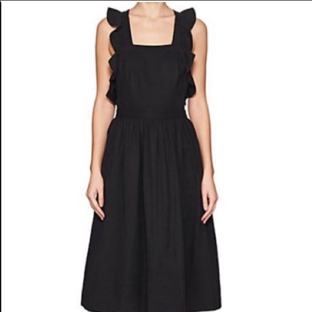 ULLA JOHNSON black pinafore dress NEW WITH TAGS